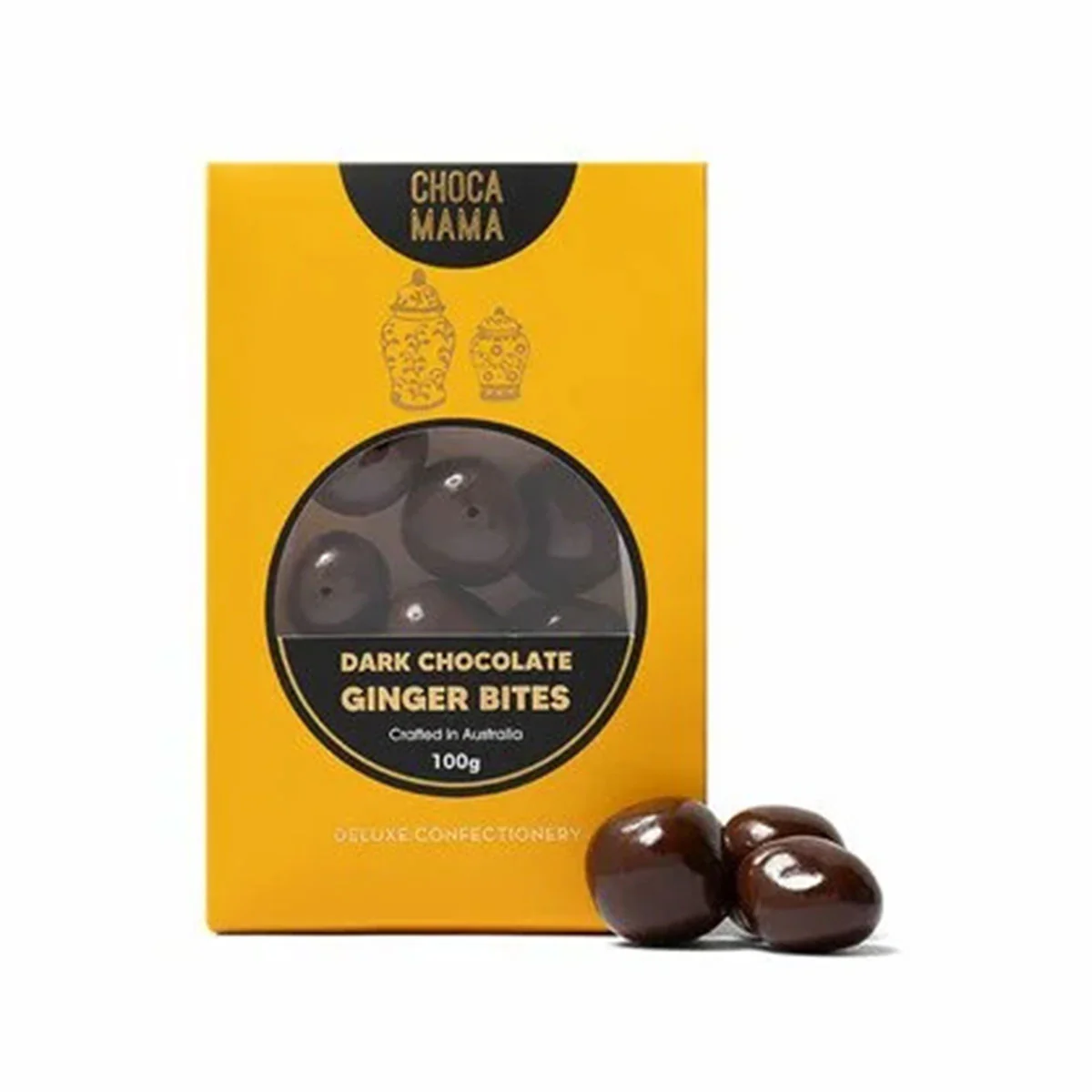 Dark Chocolate Ginger Bites 100g - Chocomama