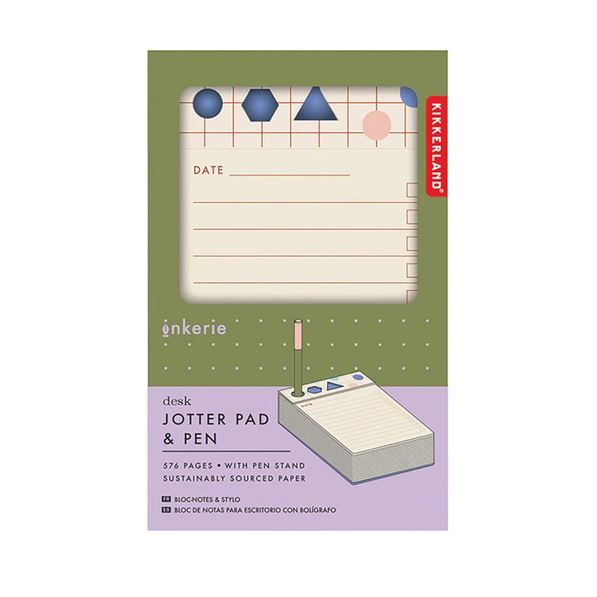 Desk Jotter Pad & Pen Inkerie - Isalbi