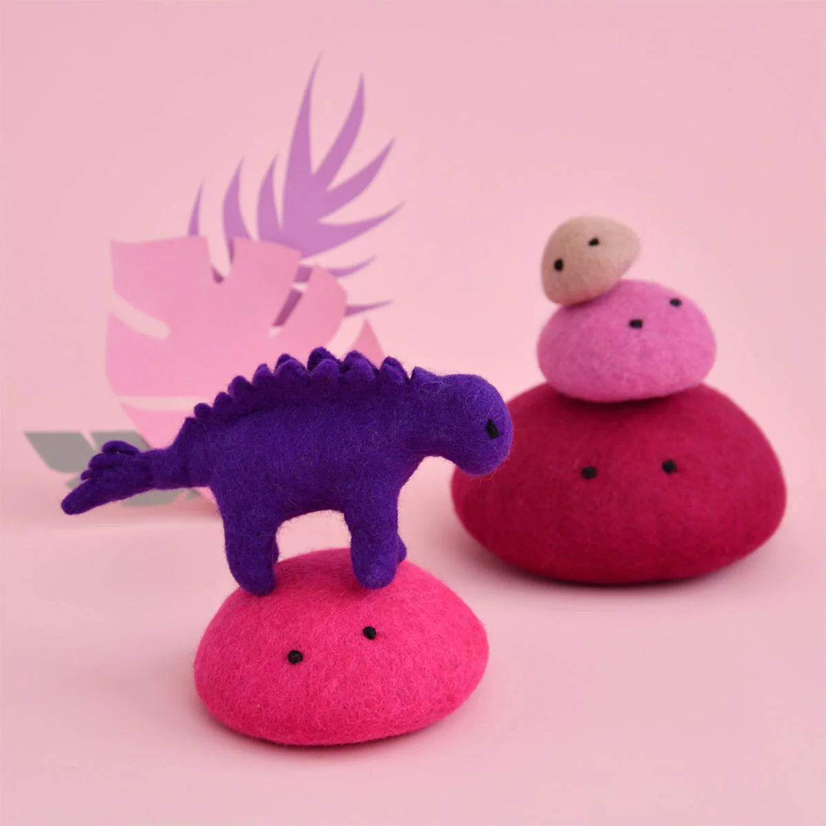 Dinosaur Felt Stegosaurus Mini Purple - Dashdu