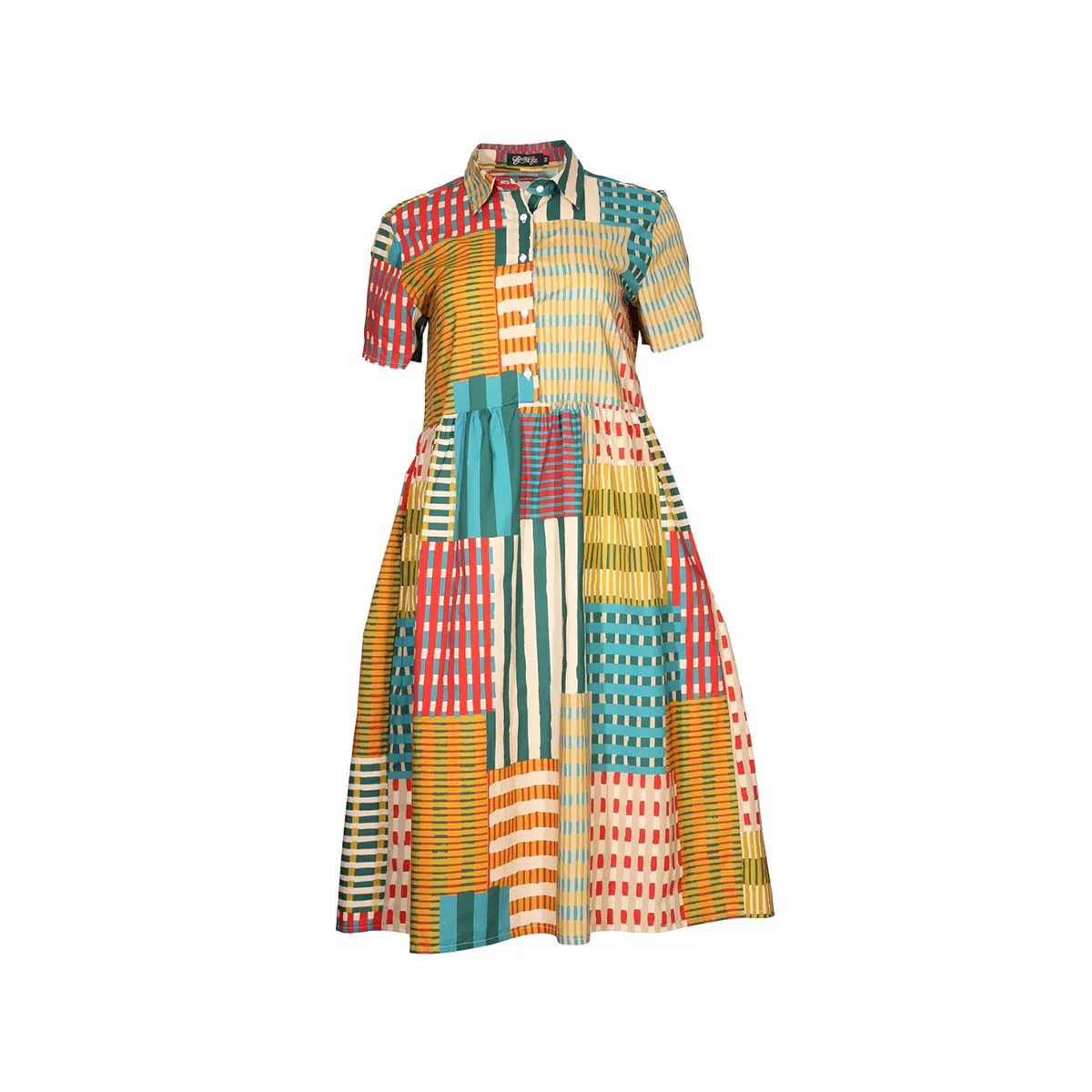 Dress Metro Long Villa Bustle Cotton - Olga de Polga
