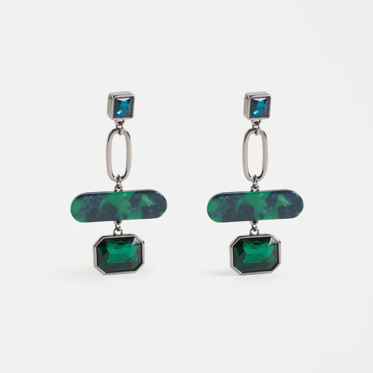 Drop Earring Eimii Gunmetal - Elk Accessories