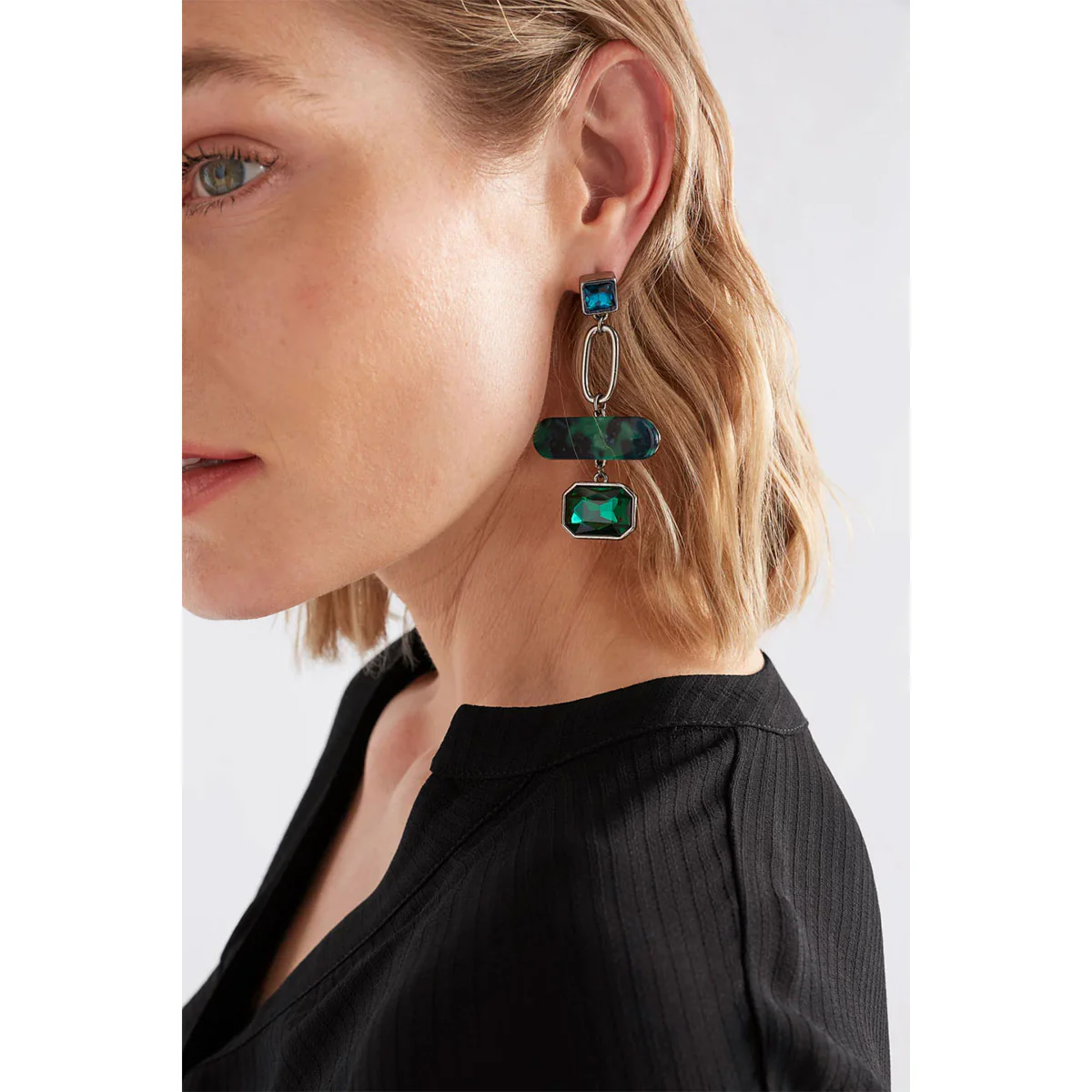 Drop Earring Eimii Gunmetal - Elk Accessories - Image 2
