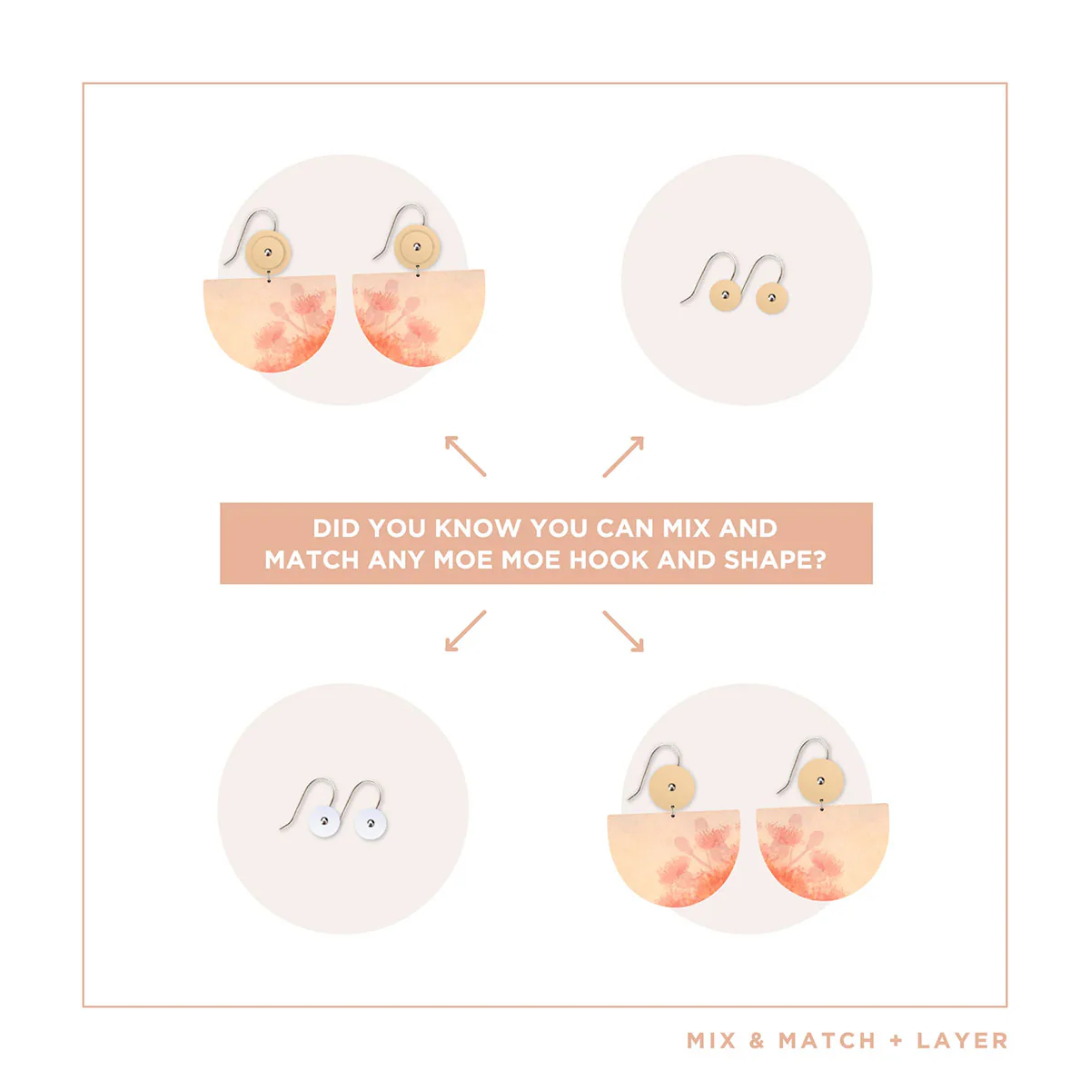 Drop Earrings Misty Large Bell Circle Ellis Rowan - Moe Moe Design - Image 3