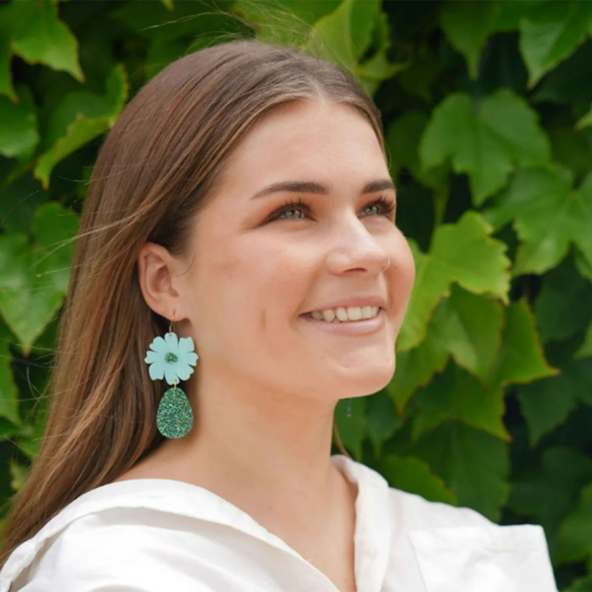 Earring Fiesta Aqua- Hagen and Co - Image 2