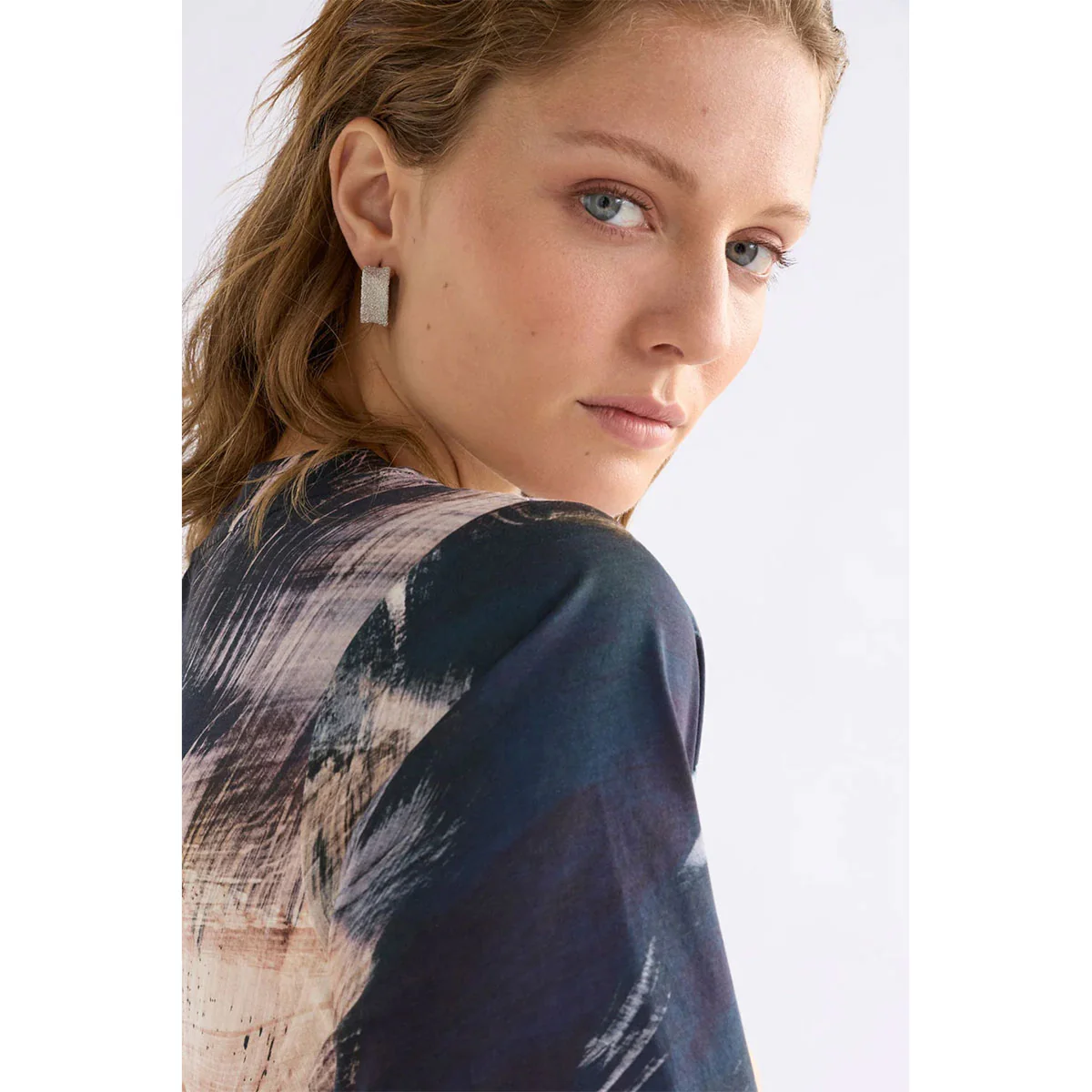Earring Hoop Detta Silver - Elk Accessories - Image 2