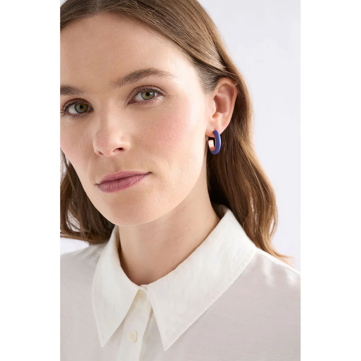 Earring Mini Hoop Emal Rosewood - Elk Accessories - Image 2
