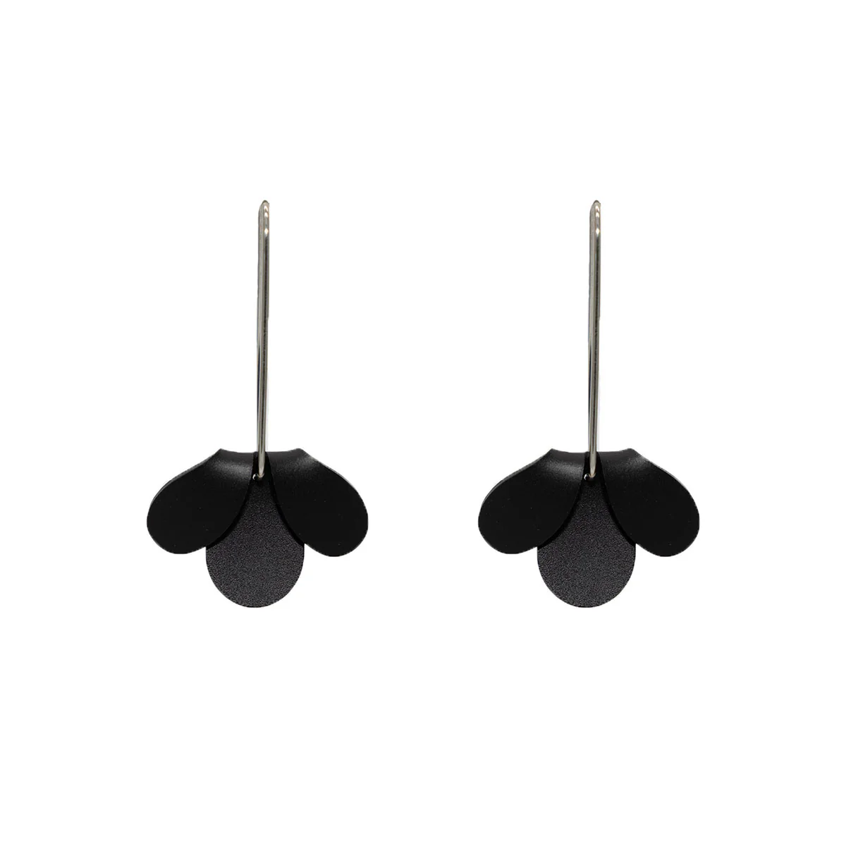 Earrings Black Flip/Curve - Fink