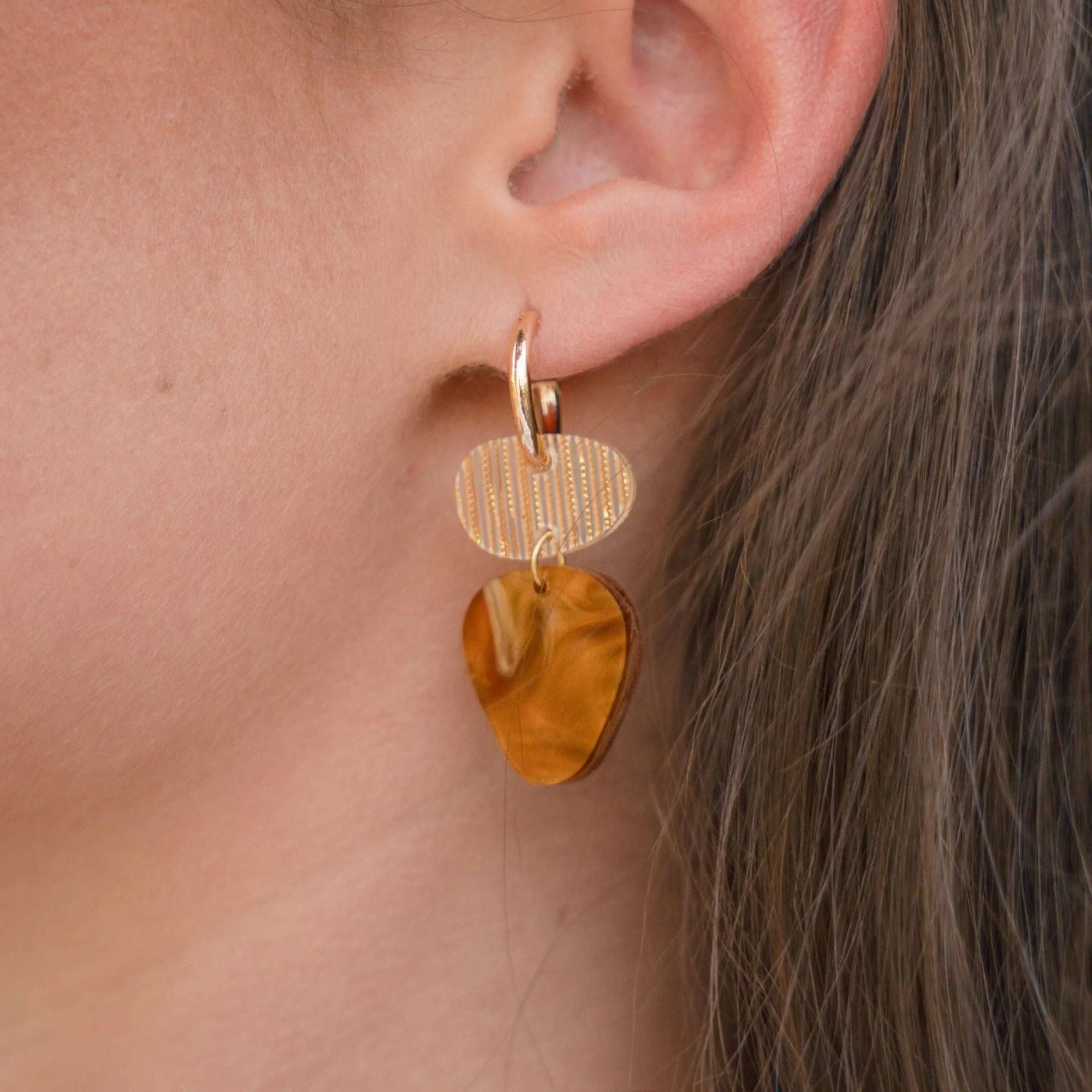 Earrings Dune Amber Cove Collection - Hagen and Co - Image 2