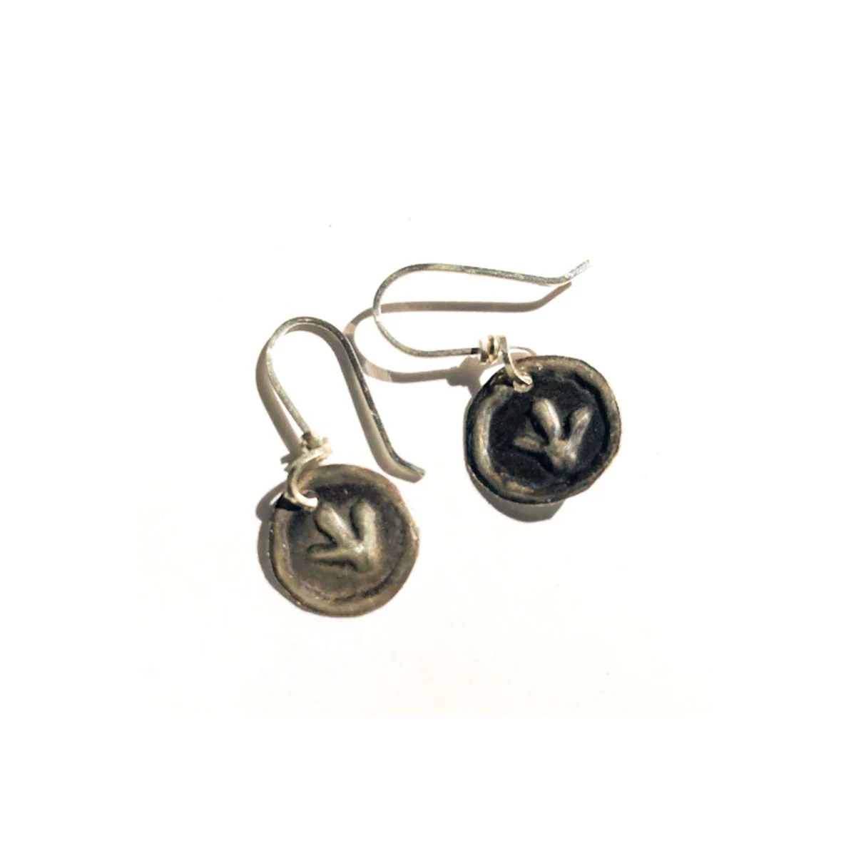 Earrings Emu Plain Sterling Silver - Sonia Pallett