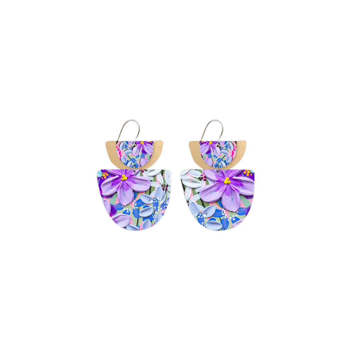 Earrings Garden Party Double Bell Drop - Moe Moe
