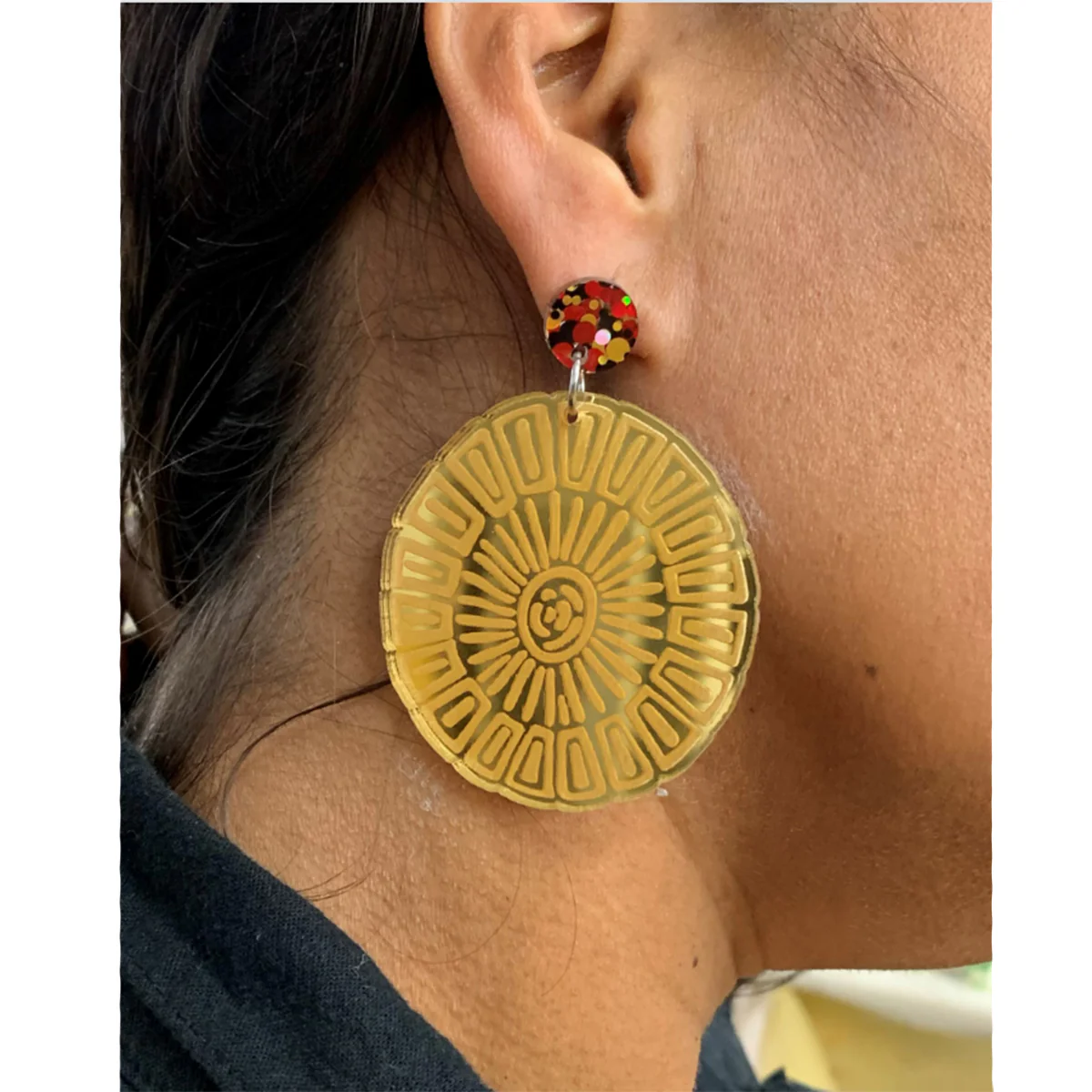 Earrings Gold Kija Country Rowena Morgan - Nagula Jarndu - Image 2