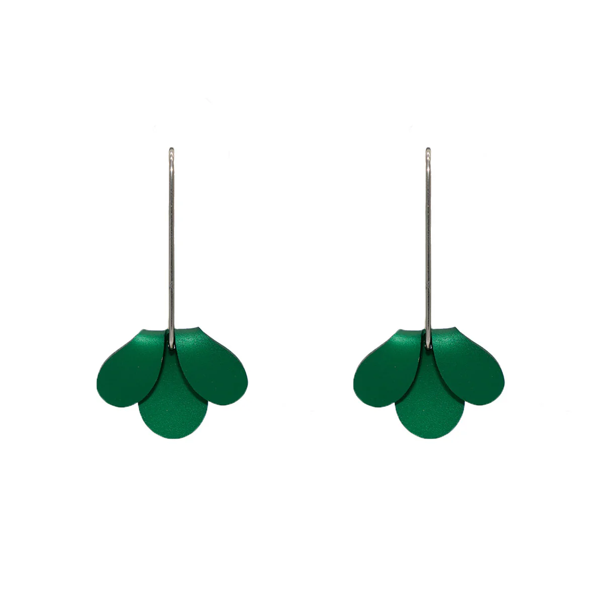 Earrings Green Flip/Curve - FINK