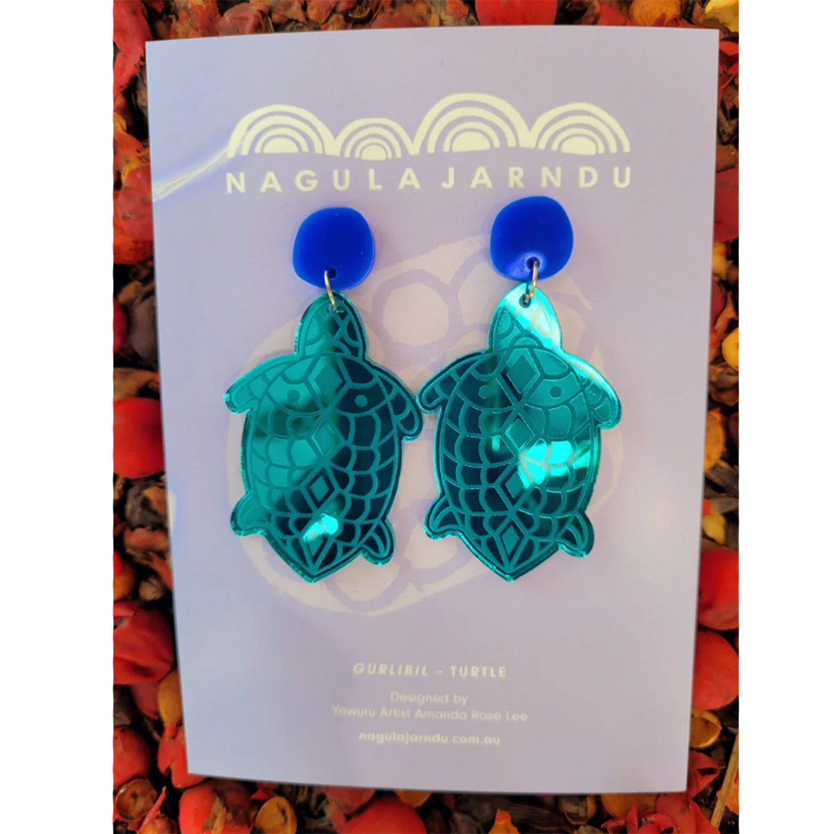 Earrings Gurlibil (Sea Turtle) Amanda Rose Lee - Nagula Jarndu