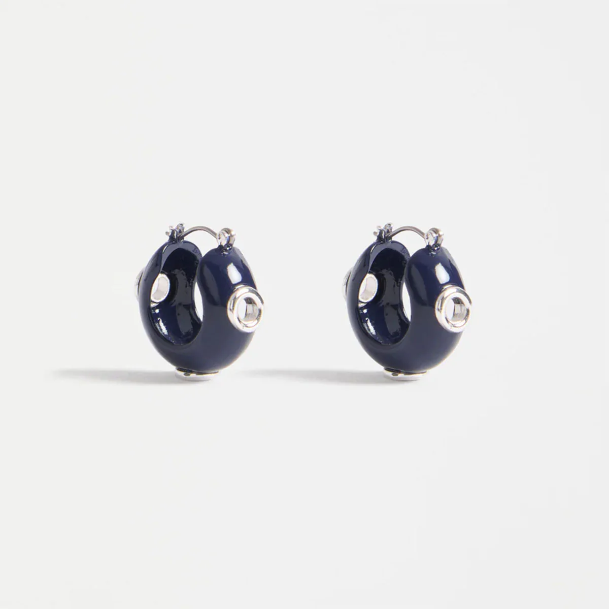 Earrings Jans Bright Navy Hoop - Elk
