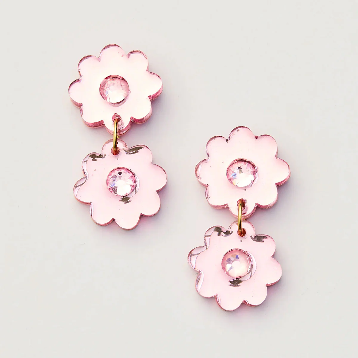 Earrings Jelly Flower Pink - Martha Jean