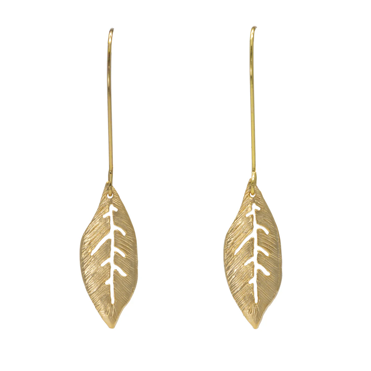 Earrings Leaf Gold - Bec Stern