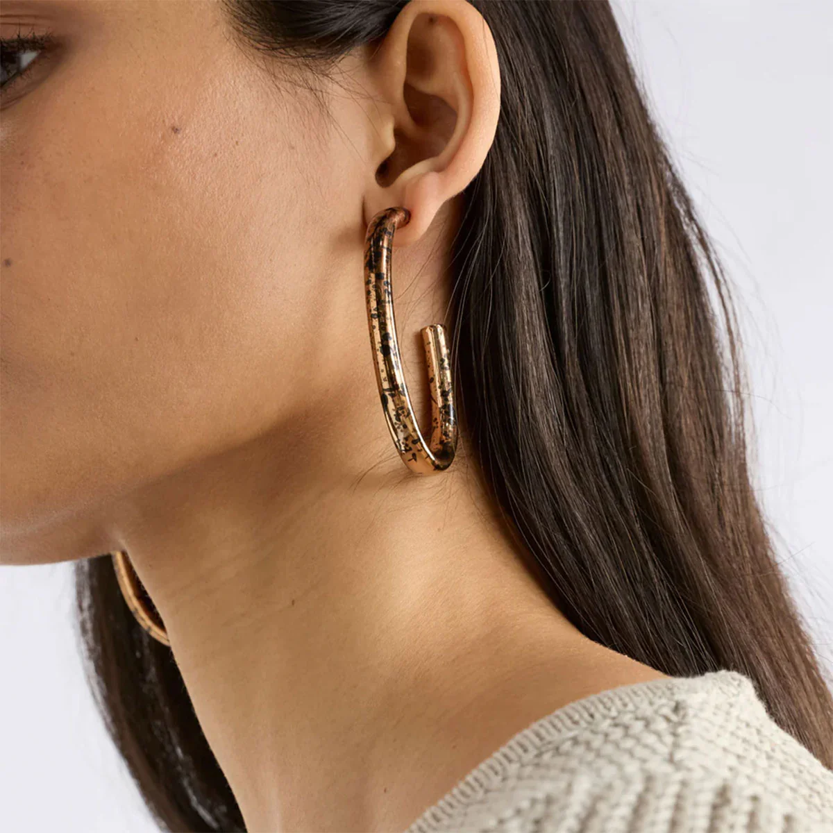 Earrings Oban Artichoke Lrg Hoop - Elk - Image 2