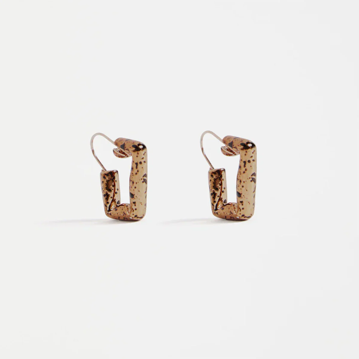 Earrings Oban Bronze Square Hoop - Elk