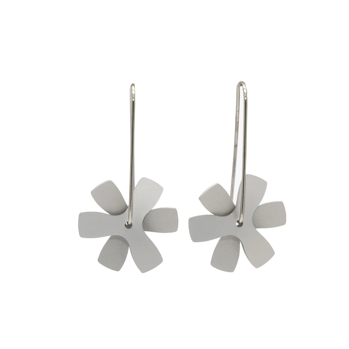 Earrings Propeller Flat Silver- FINK