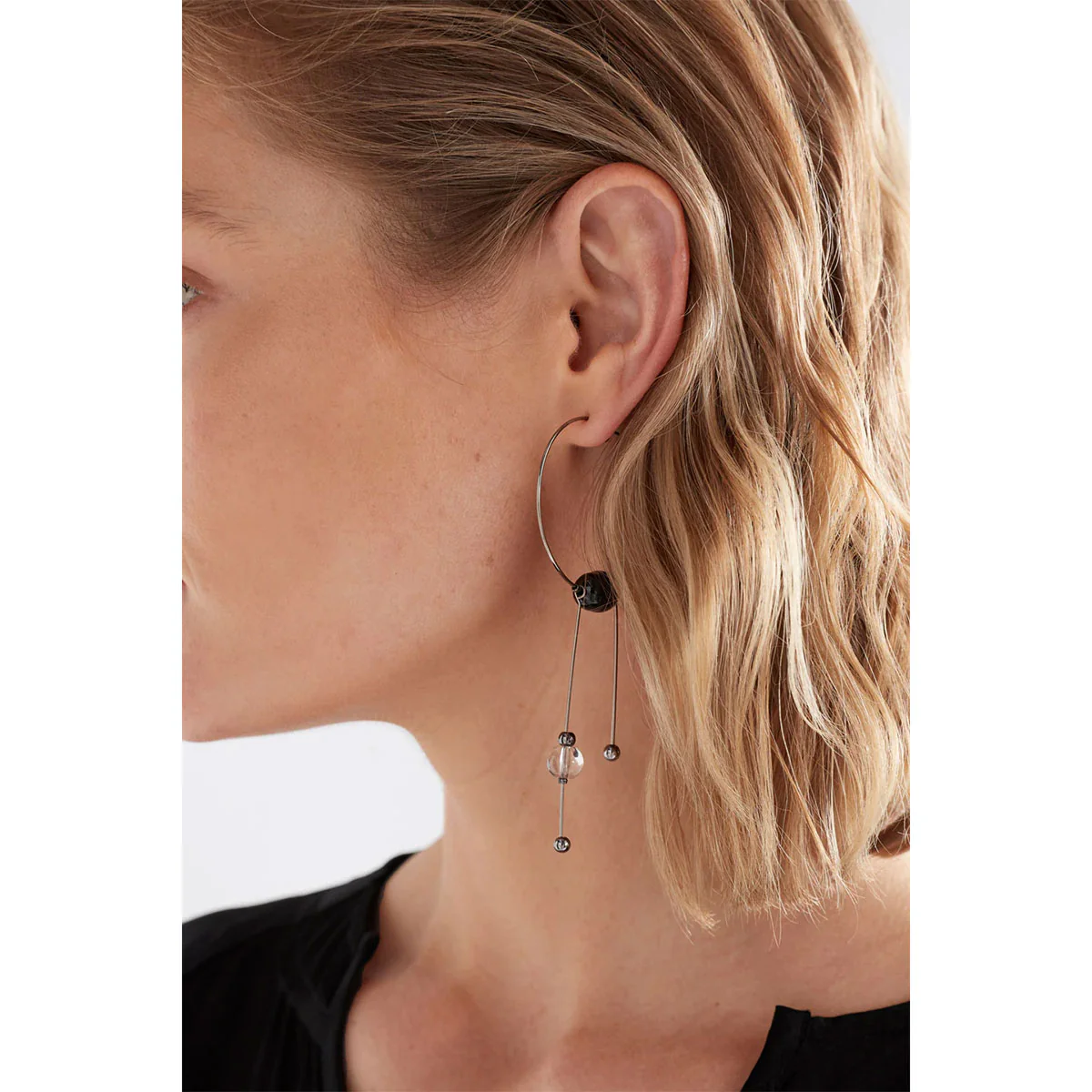 Earrings Pykka Drop Gold- Elk - Image 2