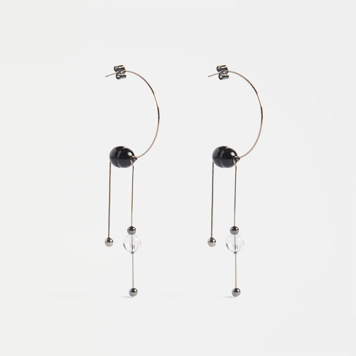 Earrings Pykka Gunmetal Drop - Elk