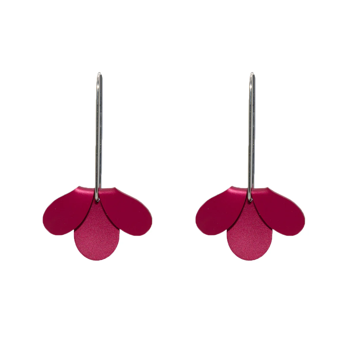 Earrings Red Flip/Curve - Fink