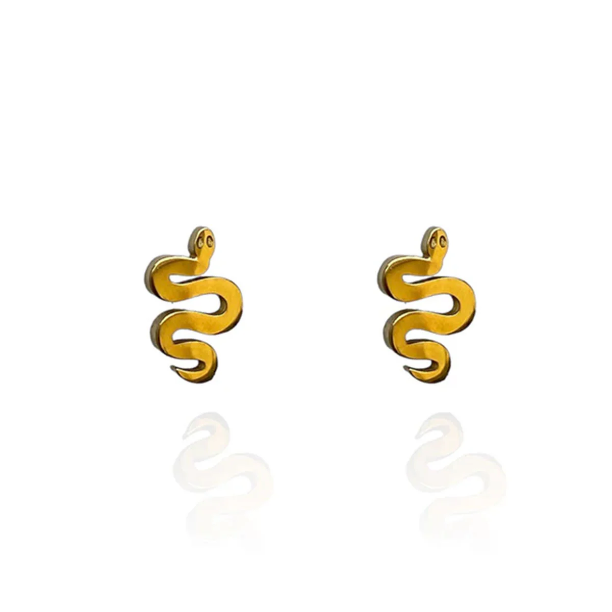 Earrings Serpent Gold Studs - Originals Lab