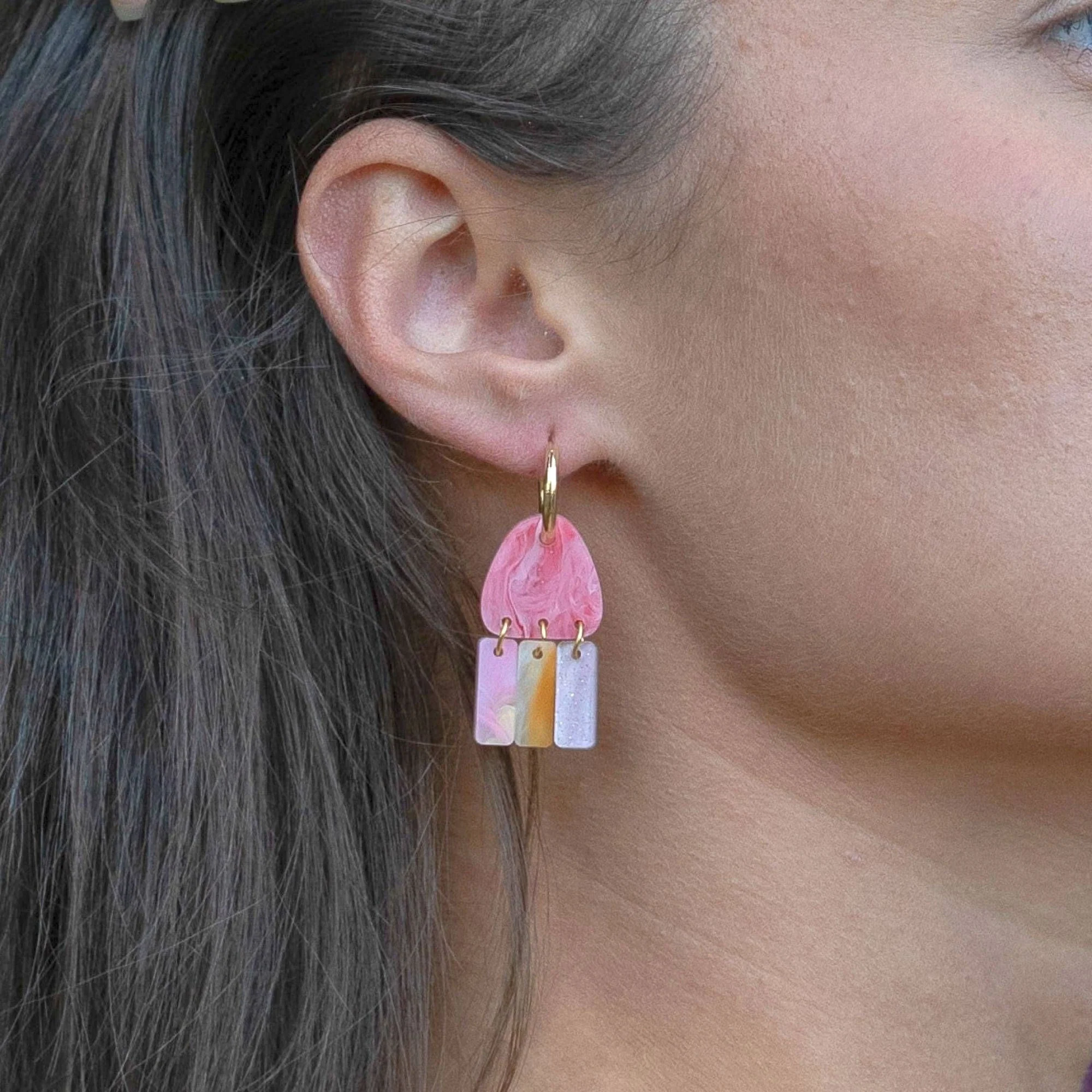 Earrings Sunset Coral Cove Collection - Hagen and Co - Image 2