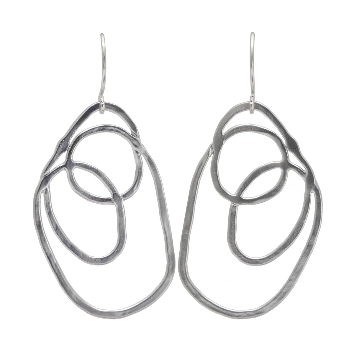 Earrings Swirl Silver - Bec Stern