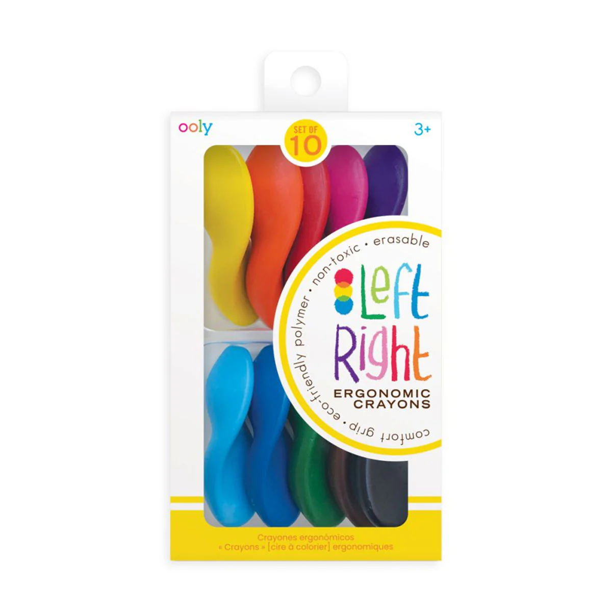 Erasable Crayons Left Right Handed 10 Pack - Bobangles