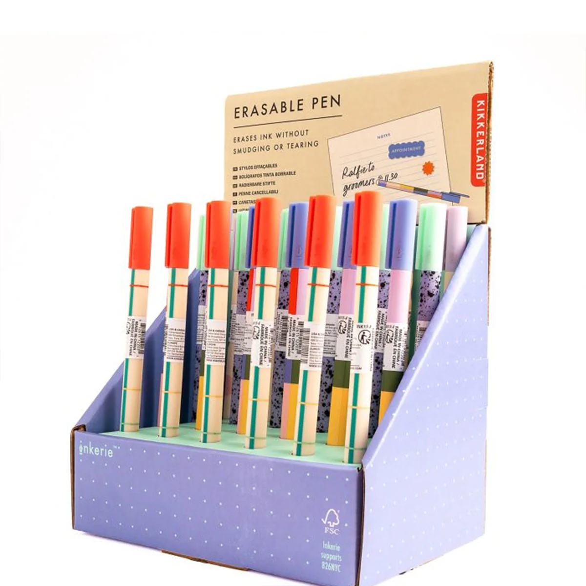 Erasable Pen Assorted Inkerie - Isalbi