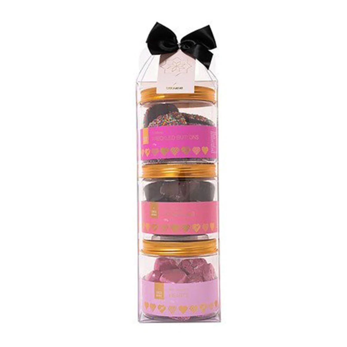 Feel The Love  2 Freckles/Honeycomb/Foiled Milk Hearts Tall Gift Pack - Chocamama