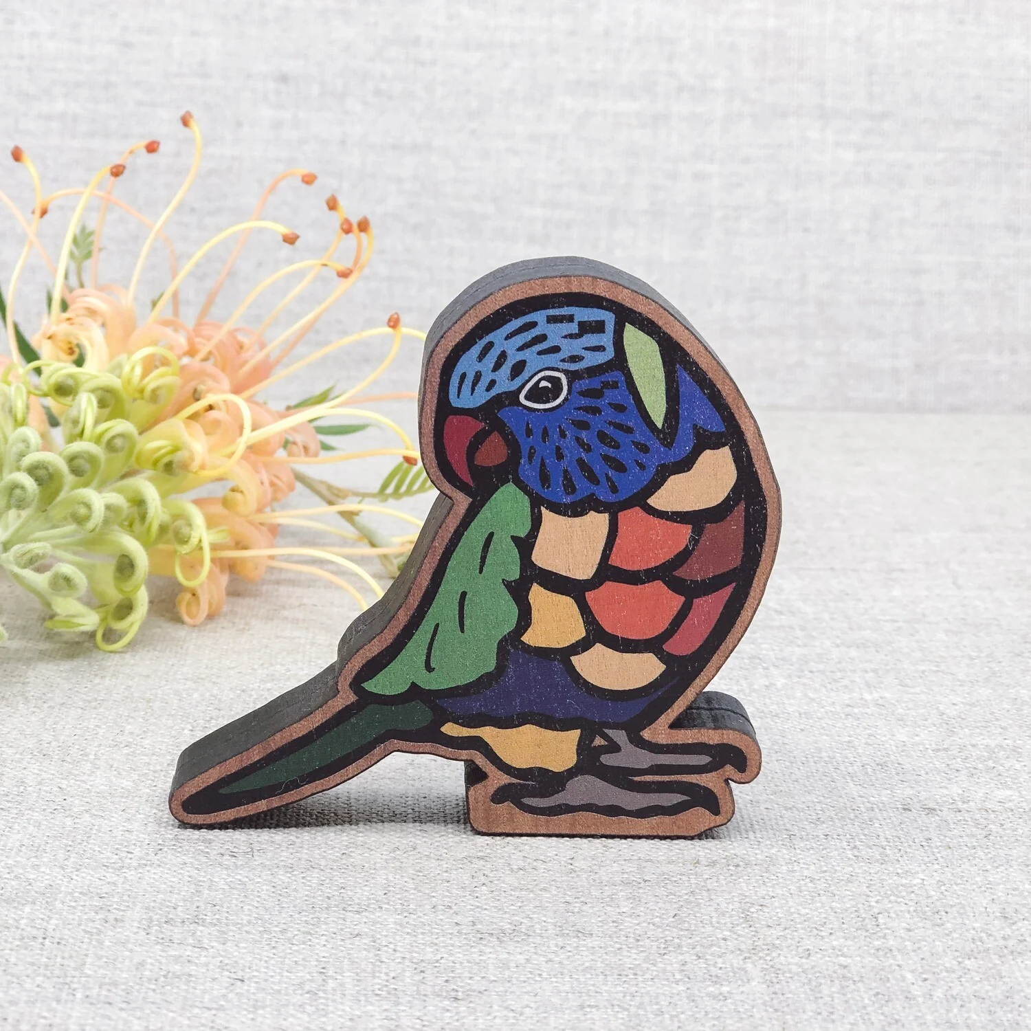 Figurine Wooden Lorikeet - Buttonworks - Image 3