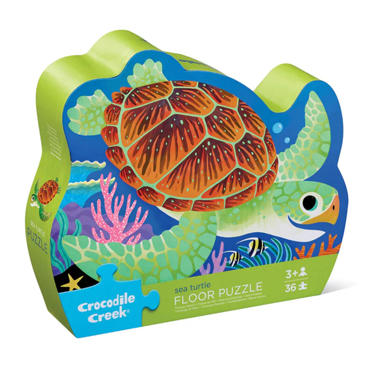 Floor Puzzle Sea Turtle 36pc Foil Stamped - Tiger Tribe