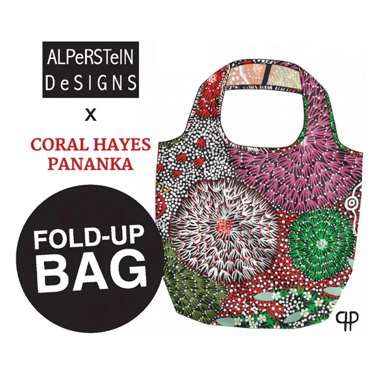 Fold Up Bag Coral Hayes - Alperstein Designs