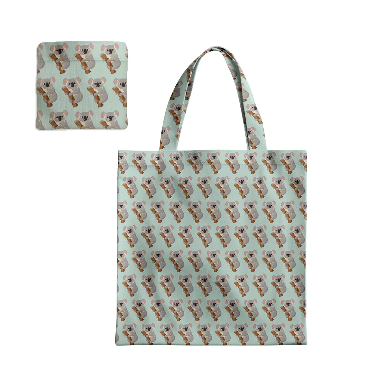 Fold Up Reusable Bag Koala Green Pete Cromer - Wilmot Harvey