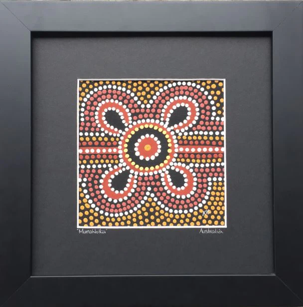 Framed Canvas Dot Art - Murra Wolka