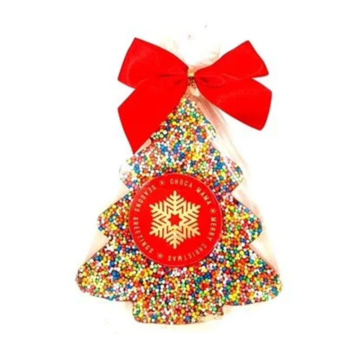 Freckled Christmas Tree Milk Chocolate 125g - Chocamama