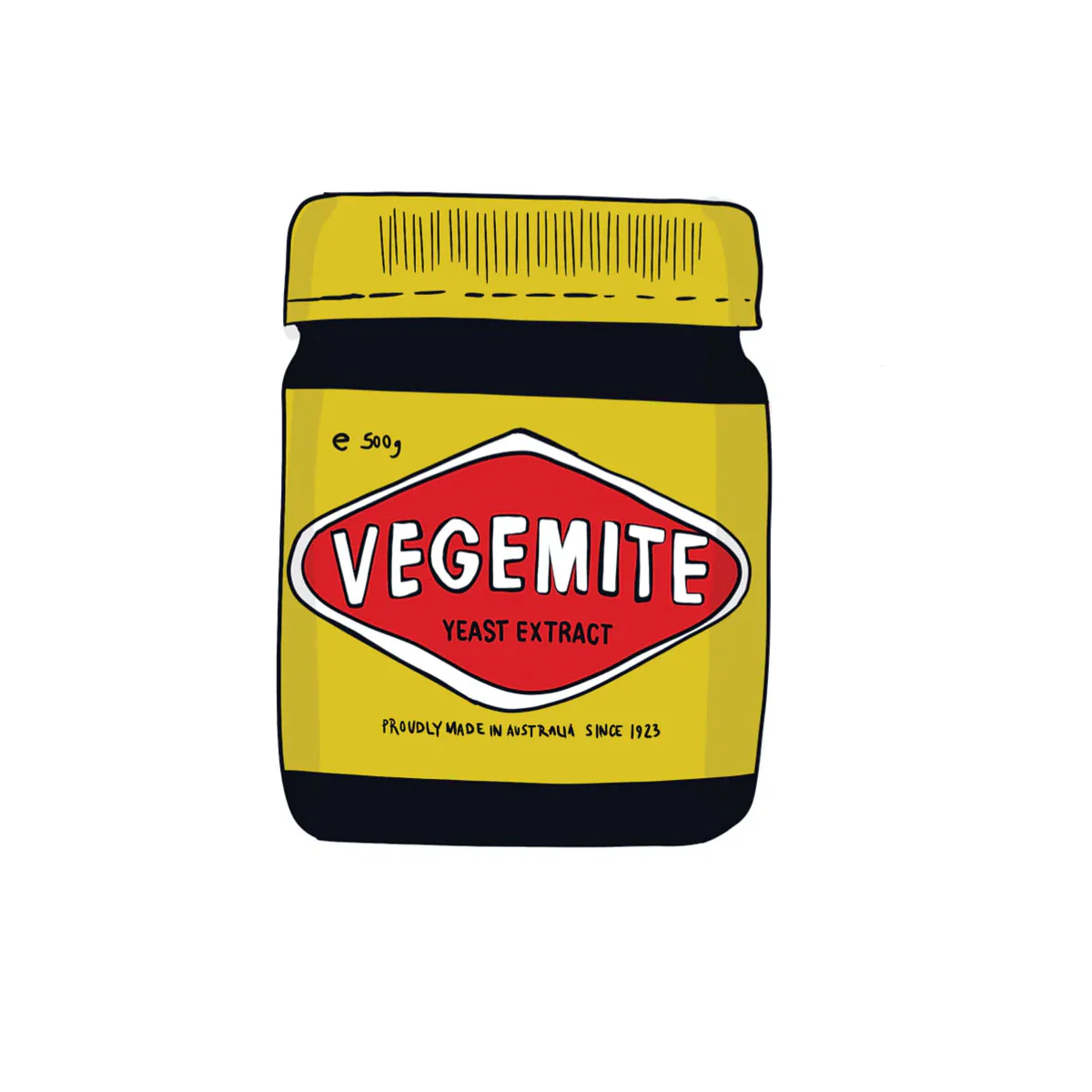 Fridge Magnet Australiana Icons Vegemite