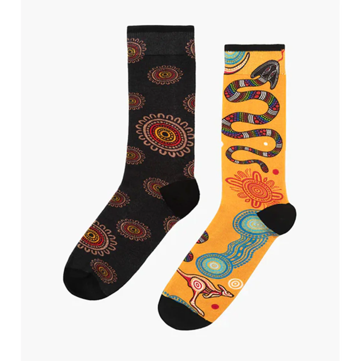 Gift Box 2 pk Socks Native Australian Dreamtime - PussyFoot Socks - Image 2