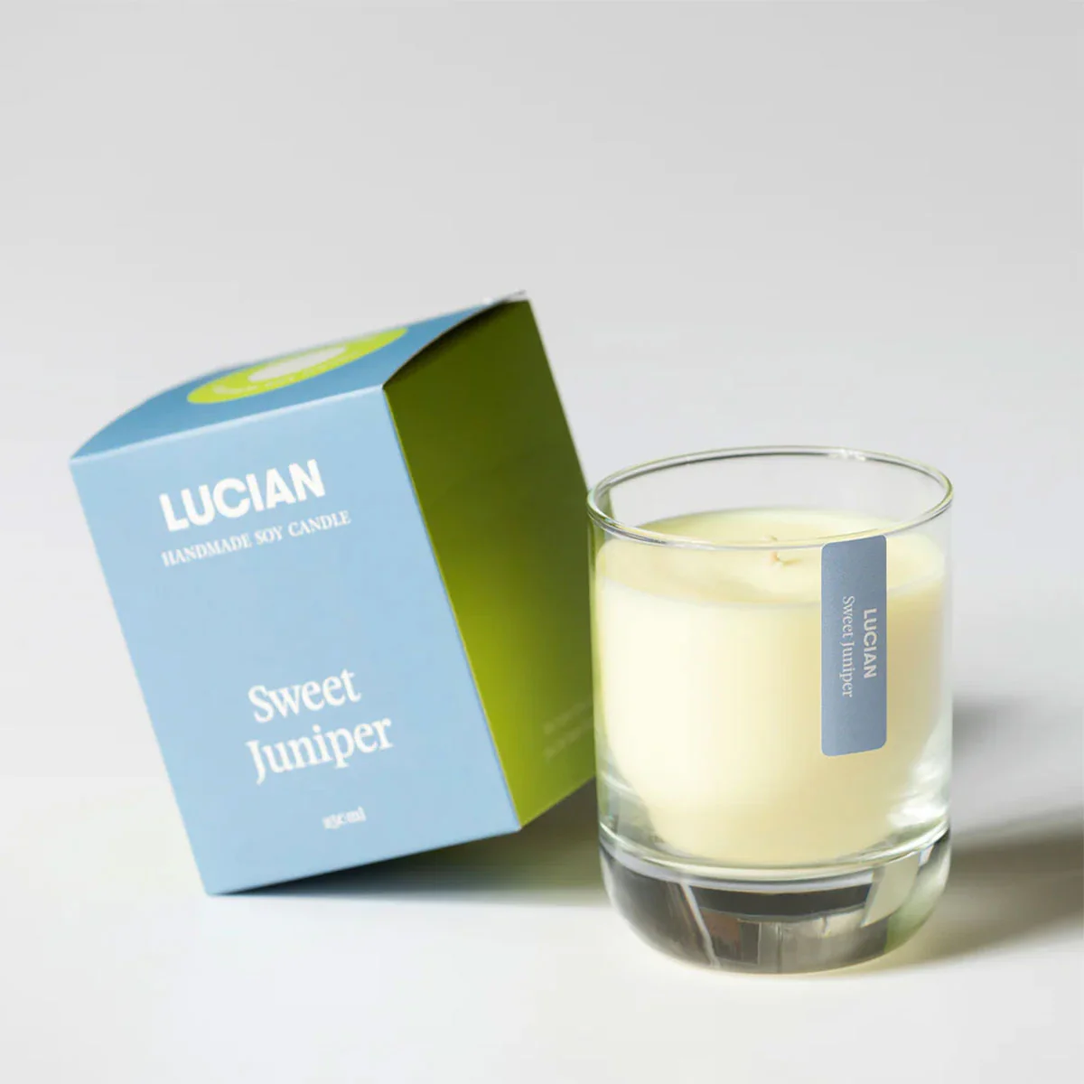 Glass Candle Sweet juniper - Lucian Candles