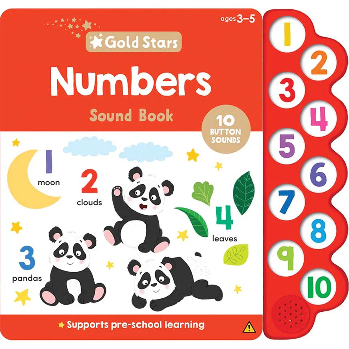Gold Stars Vol. 3 10 Button Sound Book Numbers