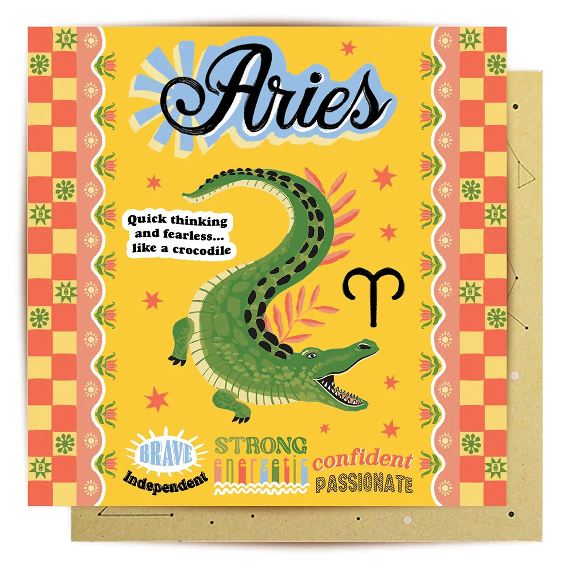 Greeting Card Aussie Astrology Aries 21st Mar - 19th April