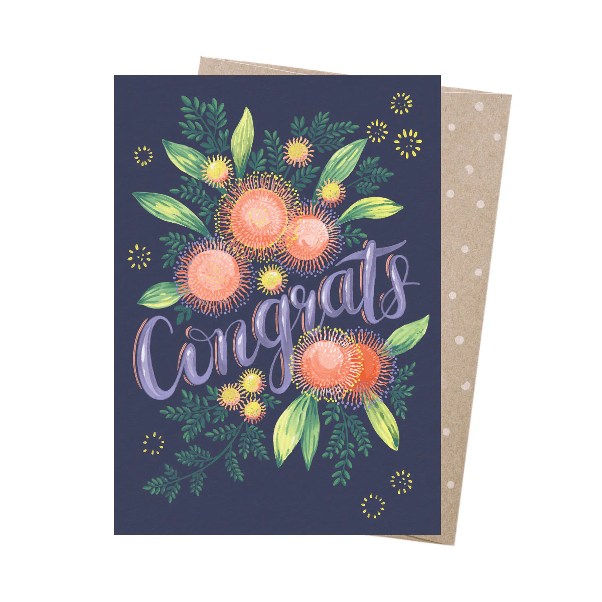 Greeting Card Birthday Congrats Hakea - Earth Greetings