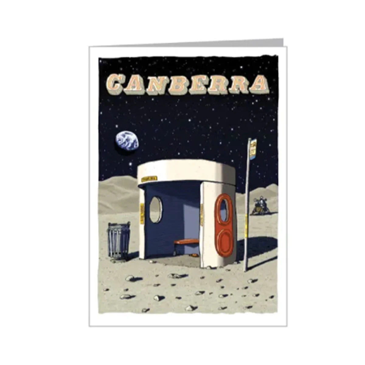 Greeting Card Shelter on the Moon Trevor Dickinson