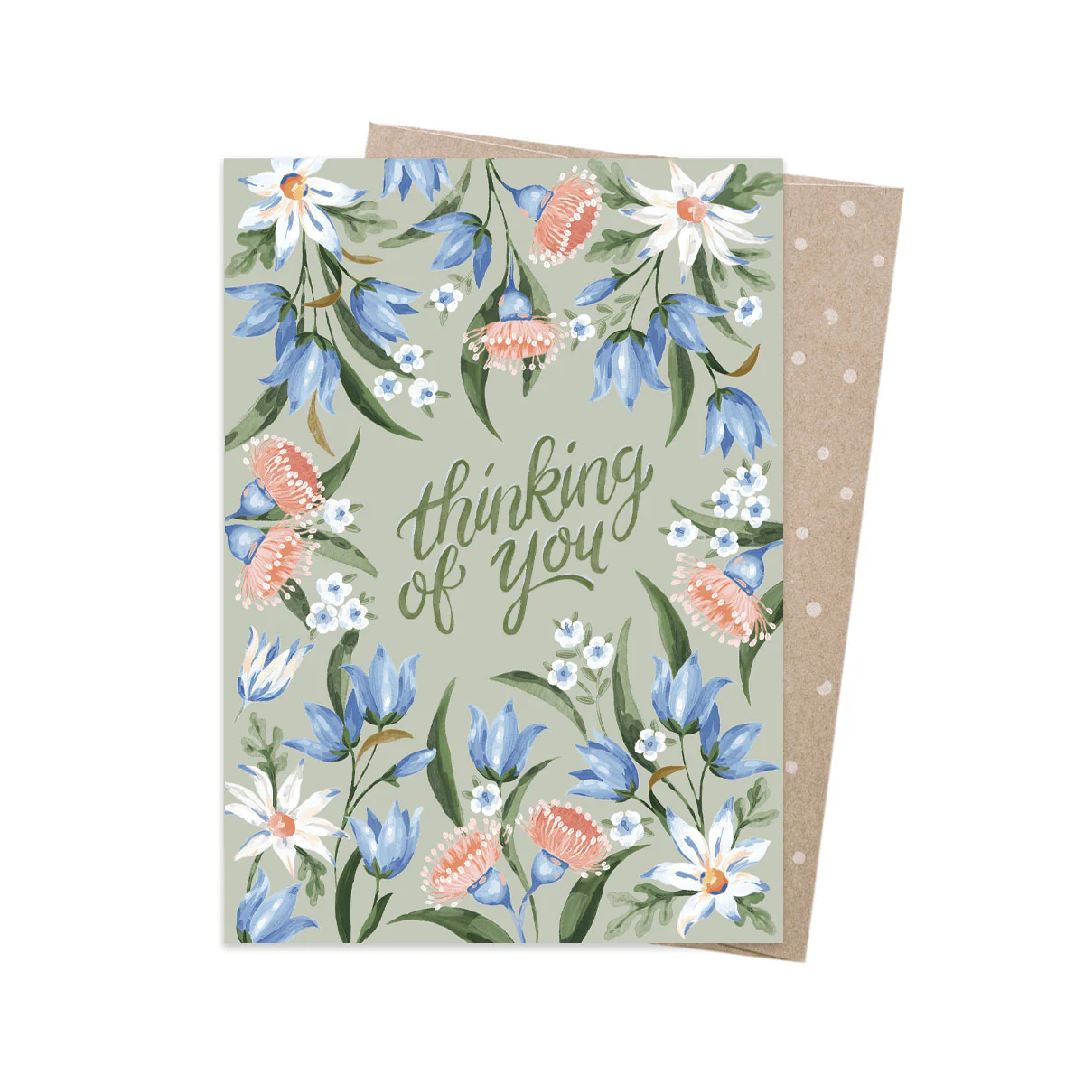 Greeting Card Thinking Of You Bluebells - Earth Greetings