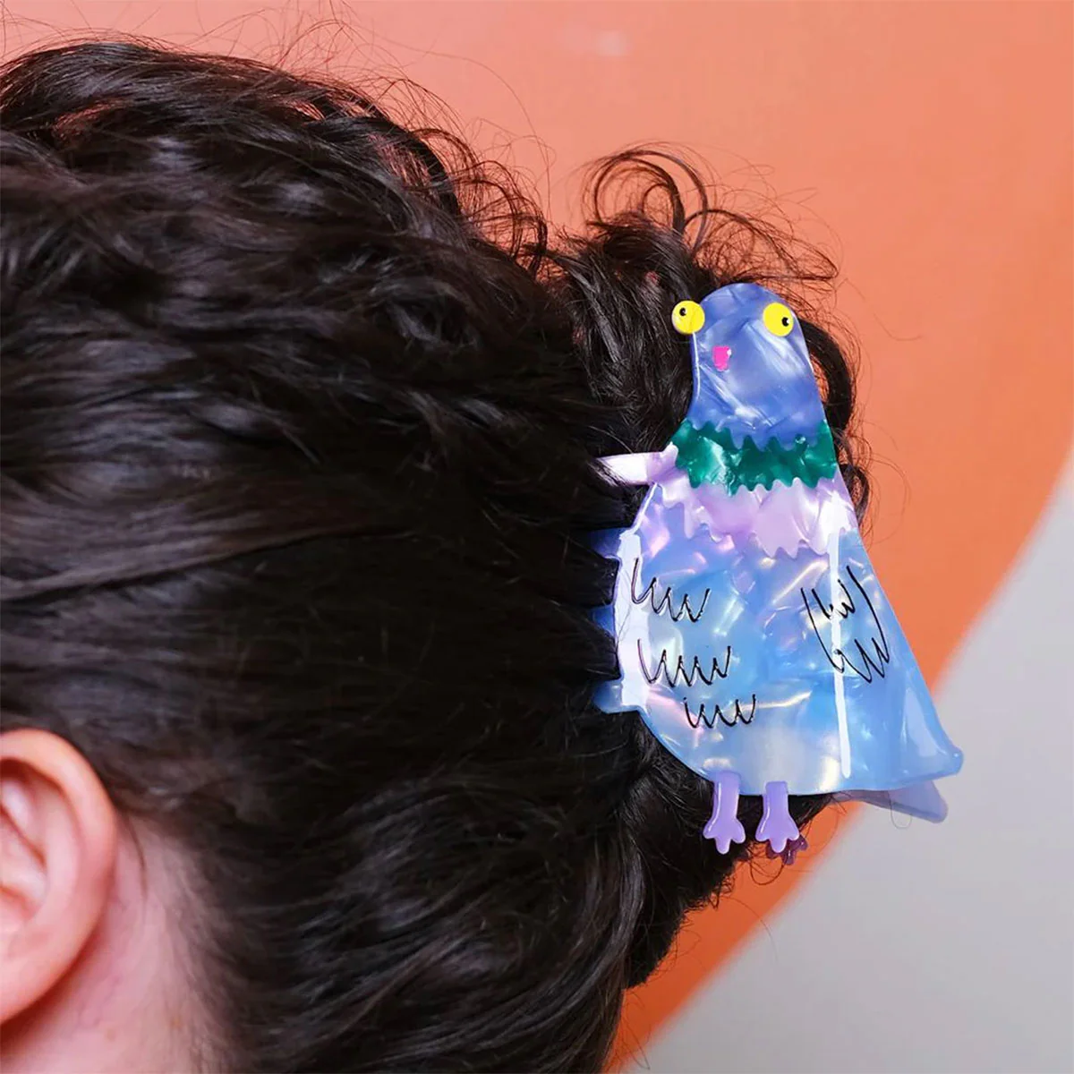Hair Claw Clip Pigeon Bird Brain - Bea Bellingham - Image 2
