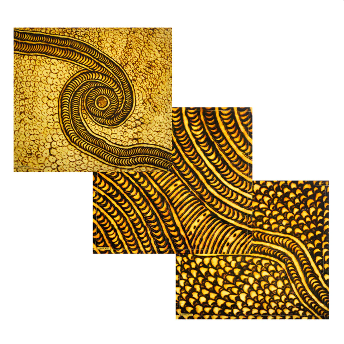 Handkerchiefs Set of 3 Cynthia Burke - Better World Arts - Image 2