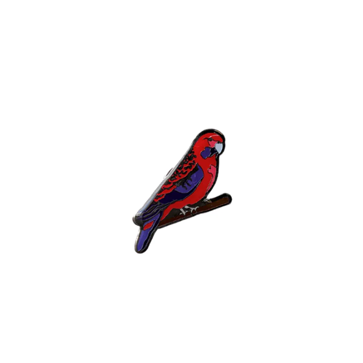 Hat Badge Crimson Rosella 2 - Wilmot Harvey
