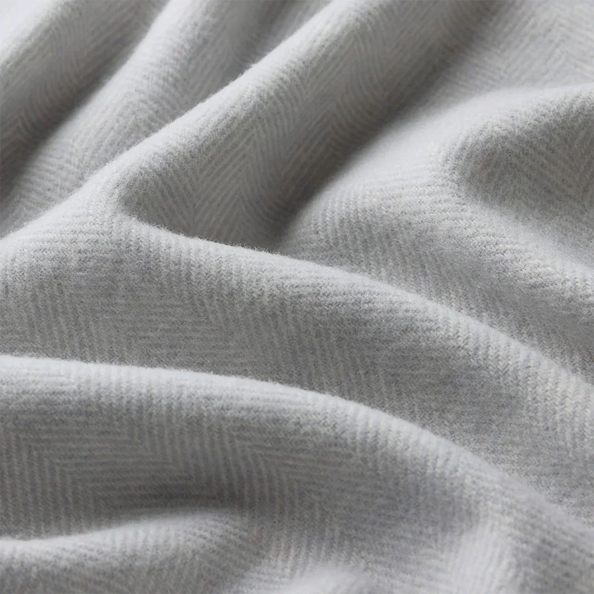 Herringbone Throw Grey - Image 3